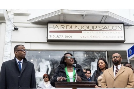Mayor Cherelle Parker at a PPIA member salon in Philadelphia