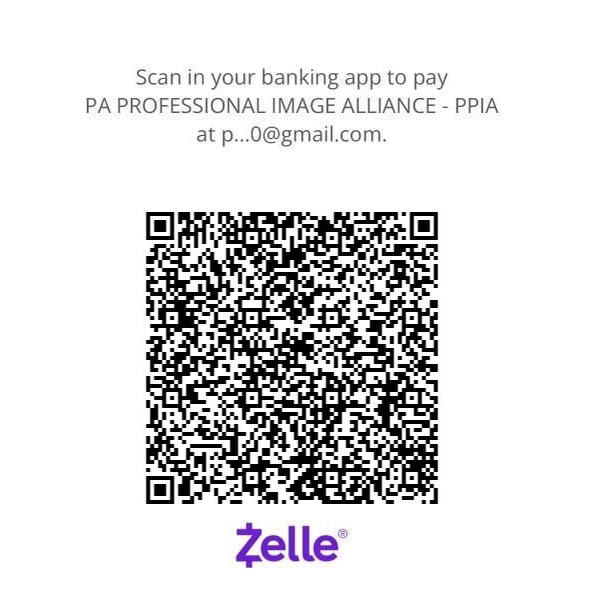 Zelle QR code to pay PA Professional Image Alliance (PPIA)